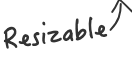 resizable